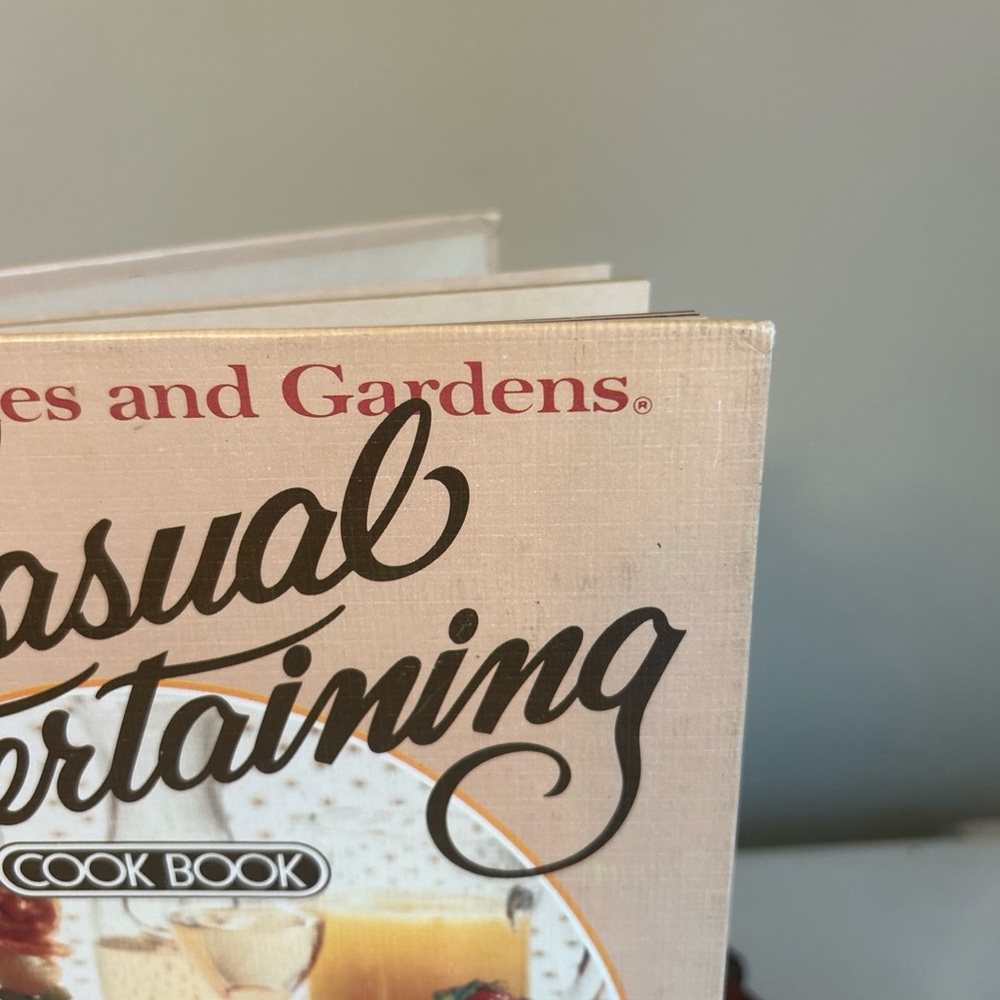 Vintage 1981 Casual Entertaining‎ Cookbook Recipes Cook Book Hardcover BHAG - Picture 3 of 8